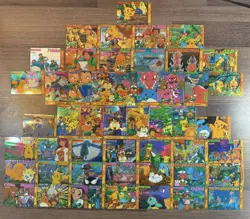 Pokemon HOLO Prism Vintage Pocket Monsters Vending Stickers Nintendo ( 49 total) - Image 2
