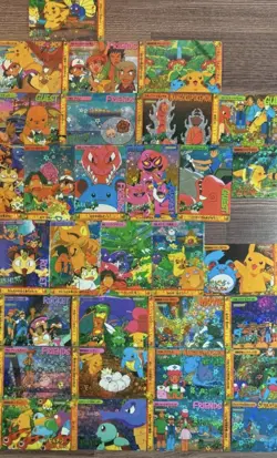 Pokemon HOLO Prism Vintage Pocket Monsters Vending Stickers Nintendo ( 49 total) - Image 3