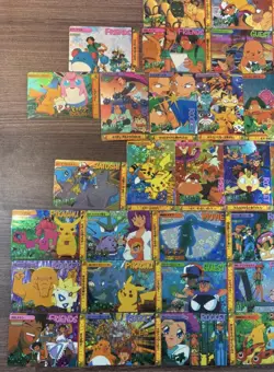 Pokemon HOLO Prism Vintage Pocket Monsters Vending Stickers Nintendo ( 49 total) - Image 4