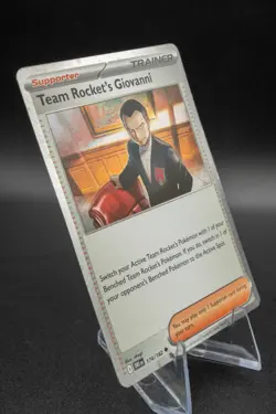 Pokemon Destined Rivals Cosmo Holo 174/182 Team Rocket's Giovanni Near Mint NM + - Image 2
