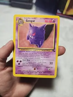 Vintage Gengar Pokemon Fossil 20/62 1999 Non Holo Rare NM- - Image 1
