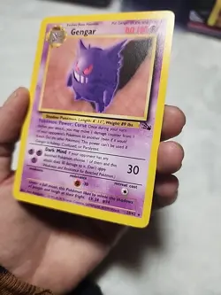 Vintage Gengar Pokemon Fossil 20/62 1999 Non Holo Rare NM- - Image 3