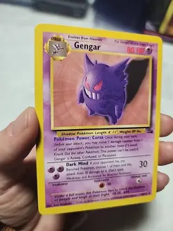 Vintage Gengar Pokemon Fossil 20/62 1999 Non Holo Rare NM- - Image 5