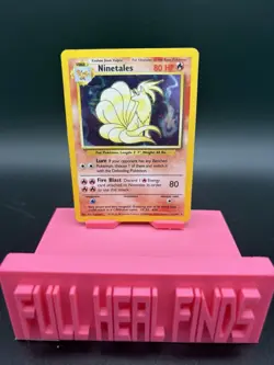 Pokemon TCG Ninetales Holo Rare Unlimited 12/102 Base Set - Damaged - Image 1