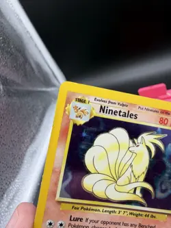Pokemon TCG Ninetales Holo Rare Unlimited 12/102 Base Set - Damaged - Image 5