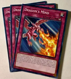 Dragon's Mind x3 ALIN-EN079 Common Near Mint 1st Edition YuGiOh Playset - Image 1