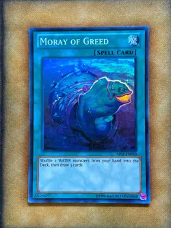Yugioh Moray of Greed AP01-EN010 Super Rare NM - Image 1