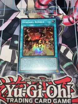 Synchro rumble Super Rare 1St Edition AGOV-EN060 Yugioh Blue-Eyes - Image 1
