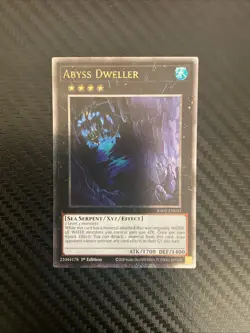 Yugioh! Abyss Dweller - RA02-EN033 - Quarter Century Secret Rare - 1st Edition N - Image 1