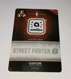 Street Fighter 6 Amiibo Collectible Card #22 AKUMA - New! 🌟 NM/Mint - Image 2