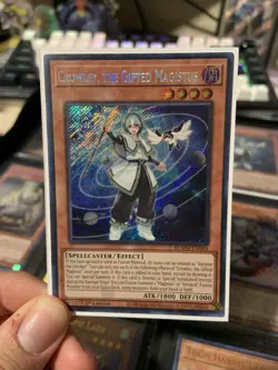 Crowley, the Gifted Magistus 1st Edition Secret Rare Card BLMM-EN044 - Image 1