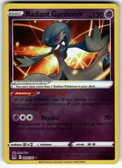 Radiant Gardevoir 069/196 SWSH11: Lost Origin NM Pokemon Card TCG - Image 1