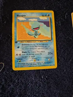 Pokemon Card Neo Discovery 71/75 Wooper 1st Edition LP-NM - Image 1