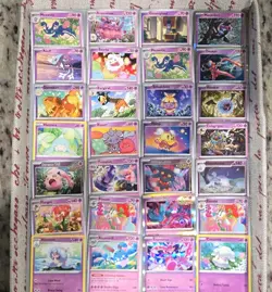 Cute Pokemon TCG purple Psychic Card Lot 28x - Image 1