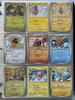 Pokemon Card Species Set Lot - 9x Unique Cards / Rotom Family - Image 1
