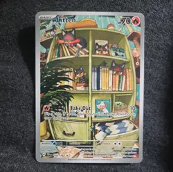 Pokemon TCG Litten Temporal Forces Illustration Card 167/162 - Image 1
