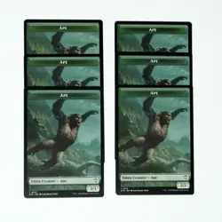 6x Shark Token // Ape Non-Foil Outlaws of Thunder Junction MTG Magic Typhoon - Image 2