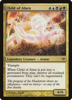 Child of Alara Conflux PLD White Blue Black Red Mythic Rare MTG CARD ABUGames - Image 1
