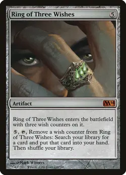 Normal - Ring of Three Wishes - 216 - Magic 2014 (M14) - MP - Image 1