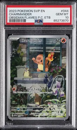 2023 POKEMON SVP EN-SV BLACK STAR PROMO #044 CHARMANDER PSA 10 - Image 1