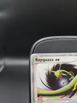 2005 Pokemon Rayquaza Ex 039 Nintendo Blackstar Promo SWIRL Ultra Rare NM - Image 2