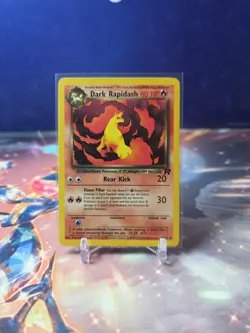 Dark Rapidash 44/82 Team Rocket Regular Pokemon TCG Vintage LP - Image 1