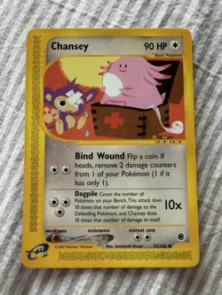 Chansey 072/165 Expedition Base Set Uncommon 90 HP 2002 Pokemon TCG - Image 1