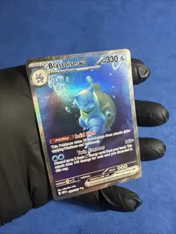 Pokemon Blastoise EX 200/165 Special Illustration Rare SV Scarlet & Violet 151 - Image 1