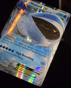 Pokemon TCG - WAILORD EX - 38/160 - HOLO - ULTRA RARE - PRIMAL CLASH (2015) - MP - Image 2