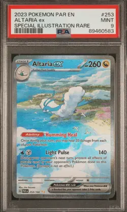 2023 POKEMON PAR EN-PARADOX RIFT #253 ALTARIA EX SPECIAL ILLUSTRATION RARE-PSA 9 - Image 1