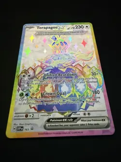 Pokemon Terapagos ex - Stellar Crown -SVP 165 Black Star Promo Full Art Holo NM - Image 3