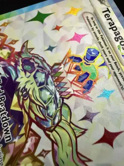 Pokemon Terapagos ex - Stellar Crown -SVP 165 Black Star Promo Full Art Holo NM - Image 4