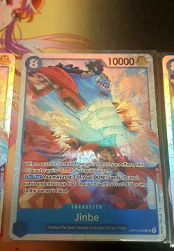 🔥 One Piece Card Game - Playset 4x Jinbe (SR) - OP14-049 - English 🔥 - Image 2