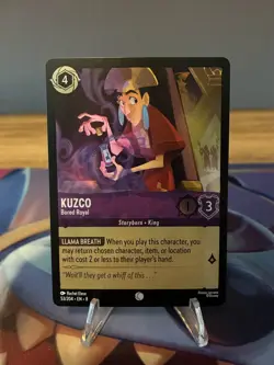 Disney Lorcana - Kuzco Bored Royal 53/204 - Reign of Jafar - Cold Foil - Image 1