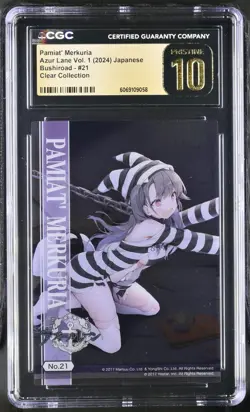 CGC Pristine 10 AZUR LANE Clear Collection Card Pamiat Mekuria BONDAGE Bushiroad - Image 1
