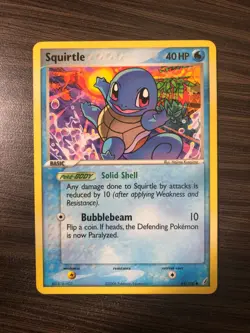 SEE PICTURES Squirtle 64/100 EX Crystal Guardians Pokemon Card NM CONDITION - Image 1