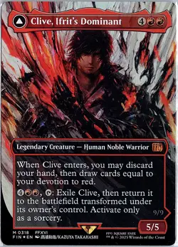 Clive, Ifrit's Dominant (0318) (Borderless) M FOIL FINAL FANTASY 318 NM - Image 1