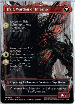 Clive, Ifrit's Dominant (0318) (Borderless) M FOIL FINAL FANTASY 318 NM - Image 2