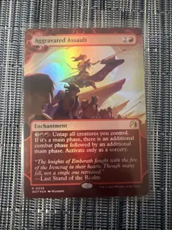 Aggravated Assault Wilds of Eldraine: Enchanting Tales - FOIL - PACK FRESH - MTG - Image 1