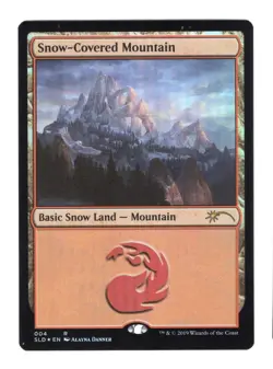 MTG Snow-Covered Mountain (4/3004) Secret Lair Drop Series NM FOIL - Image 1
