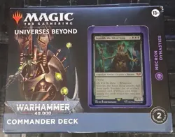MTG Universes Beyond: Warhammer 40K Necron Dynasties Commander Deck New in Box - Image 1