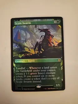 MTG English Showcase Scute Swarm NM Foil Zendikar Rising - Image 1
