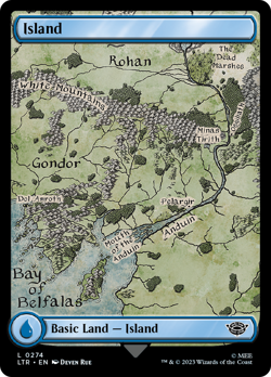 Island (274) [The Lord of the Rings: Tales of Middle-Earth] Foil Near Mint - Image 1