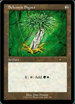 1x Selesnya Signet - Foil Etched Light Play MTG Magic - Kid Icarus - - Image 1