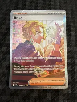 Pokemon 2024 Briar 171/142 Stellar Crown Special Illustration Rare Near Mint - Image 1