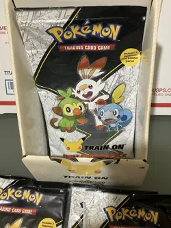 Pokemon 25th Anniversary Train On 9 First Partner Packs And Display Box - Image 2