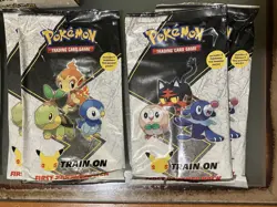 Pokemon 25th Anniversary Train On 9 First Partner Packs And Display Box - Image 5