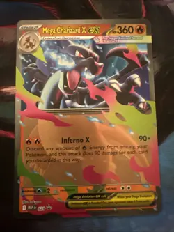 Pokemon Mega Charizard X ex 029 ME: Mega Evolution Black Star Promo NM Mint - Image 1