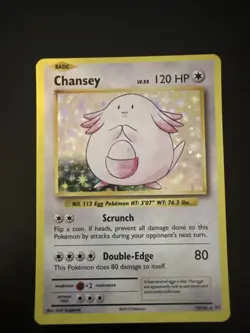 Pokemon TCG Chansey Evolutions Holo Card 70/108 Rare Excellent Condition - Image 1