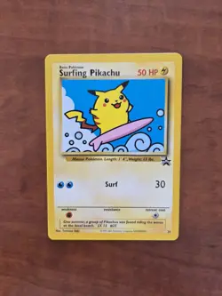 Pokemon Surfing Pikachu - Black Star Promo 2001 - NM to LP + - Image 1